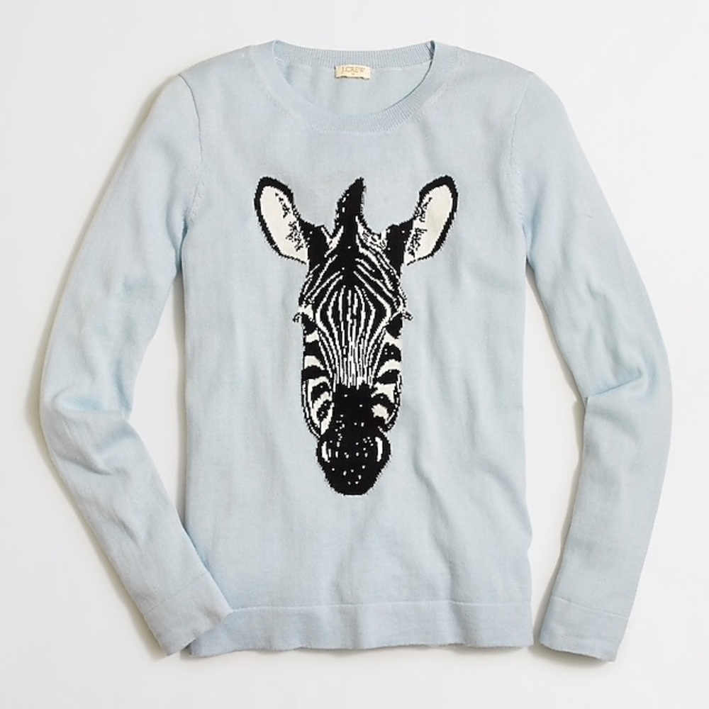 J crew Zebra Sweater
